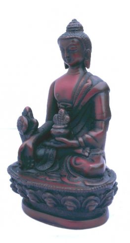 Medicine Buddha Statue wood looking RB-952R Medicine Buddha Statue wood looking RB-952R