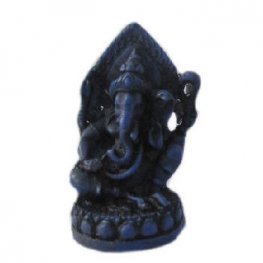 Small Ganesh Statue on Lotus Blue RG-085B Small Ganesh Statue on Lotus Blue RG-085B