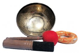Tara Carved Hammer Singing bowl 7-8" SBT-2055 Tara Carved Hammer Singing bowl 7-8" SBT-2055