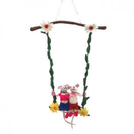 Couple Mice on the Swing FH-130 Couple Mice on the Swing FH-130