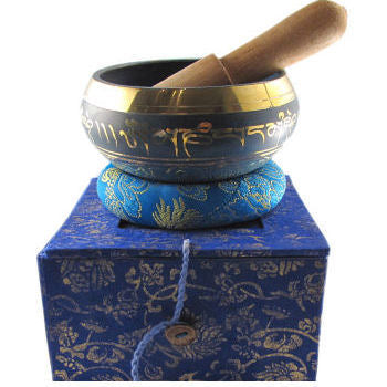 Singing bowl curved Blue 3.5" SB-039