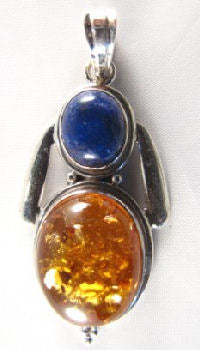 PP-016B Double Stones Pendent