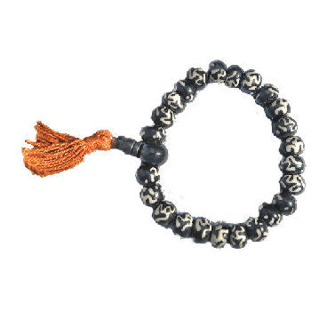 OM Carved wrist mala M-800