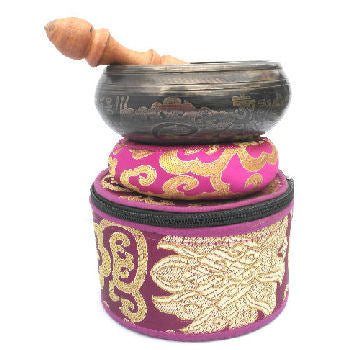 4" Buddha bowl w-silk pouch SB-825