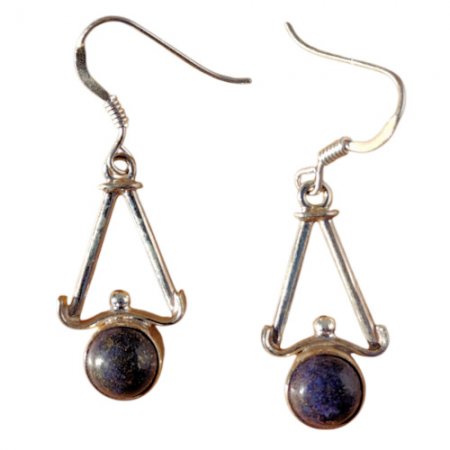 Sterling Silver Lapis Lazuli Tea drop Earring