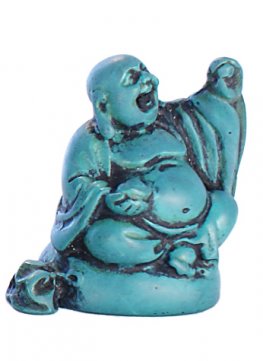 Turquoise small Blessing Laughing Buddha RN-133B Turquoise small Blessing Laughing Buddha RN-133B