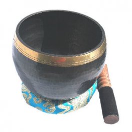 Deep Black Tibetan singing bowl set 6" SBT2020 Deep Black Tibetan singing bowl set 6" SBT2020