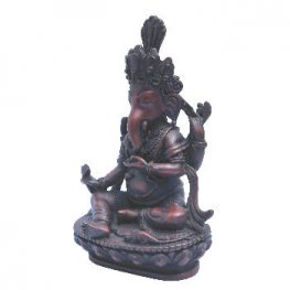 Ganesh Statue wood looing 6" tall RG-055R Ganesh Statue wood looing 6" tall RG-055R