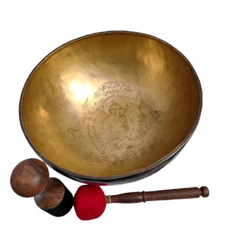 Meditating Buddha Singing bowl 12 inches OK-01