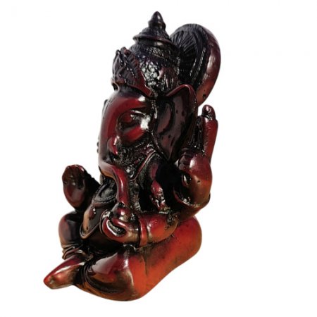 Ganesh with crown wood looking RG-070A