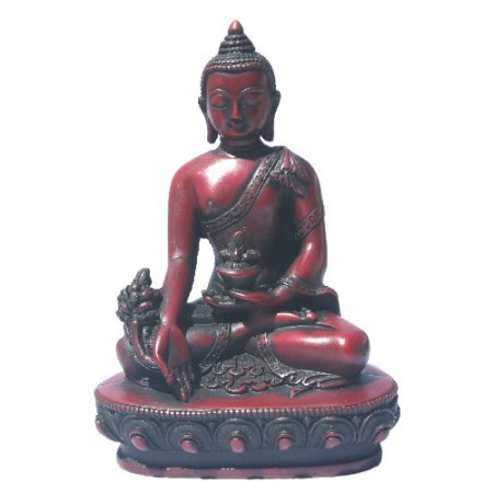 Medicine Buddha wood color 6" tall RB-859R