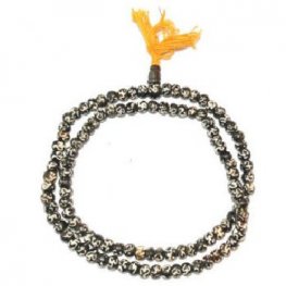 Om carved Bone mala M-800 Om carved Bone mala M-800