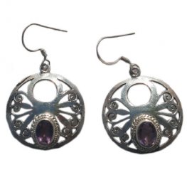 Amthyst Sterling Silver Earring Amthyst Sterling Silver Earring