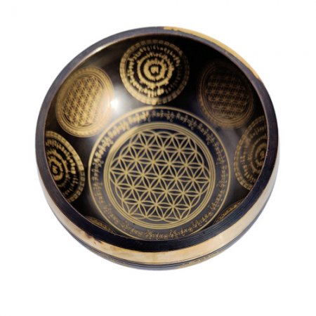 Flower of life singing bowl 4.5" SBR-6015