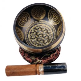 Flower of life singing bowl 4.5" SBR-6015 Flower of life singing bowl 4.5" SBR-6015