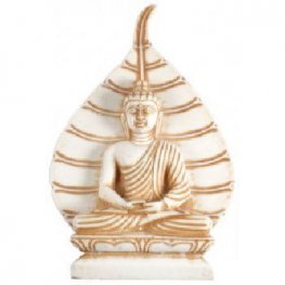 Meditaging Buddha Bodhi leaf Ivory Looking RB-500A Meditaging Buddha Bodhi leaf Ivory Looking RB-500A