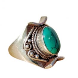 Tibetan Turquoise Statement Ring PR-104A Tibetan Turquoise Statement Ring PR-104A