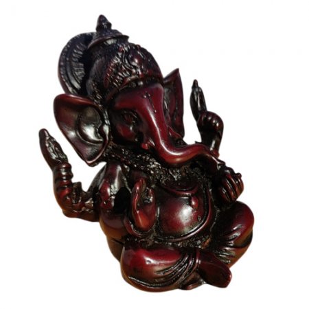 Ganesh with crown wood looking RG-070A