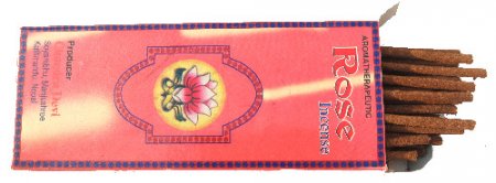 Tibetan Rose Aromatherapy Incense, Handmade, Natural Rose Scent