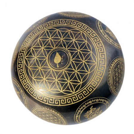 Flower of life singing bowl 4.5" SBR-6015