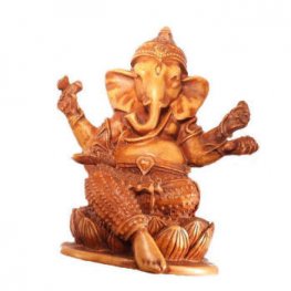 Ganesh Statue wtih four hands stone looking RG-059S Ganesh Statue wtih four hands stone looking RG-059S