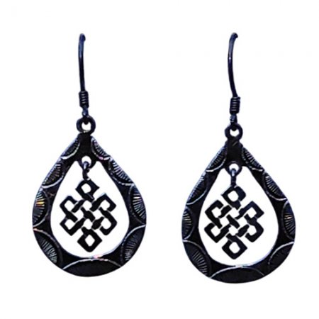 Endless Knot sterling Silver Earring JM-E0788