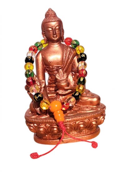 om mane pad me hum multi colorful stones prayer beads