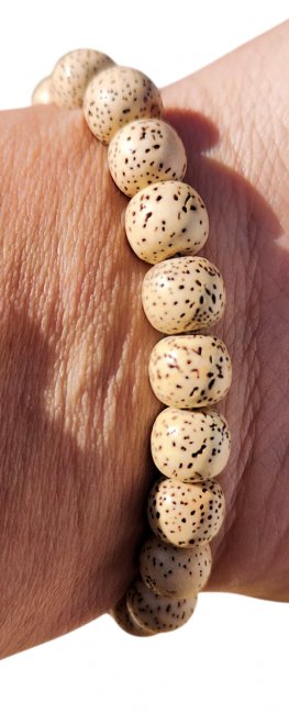Handcrafted Lotus Seed Prayer Bead Bracelet Handcrafted Lotus Seed Prayer Bead Bracelet