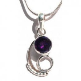 Amtheyst Pendent-Spiral Amethyst Necklace SP-2006y Amtheyst Pendent-Spiral Amethyst Necklace SP-2006y