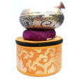 Singing bowl with Auspicious symbol 4" w/silk pouch SB-830 Singing bowl with Auspicious symbol 4" w/silk pouch SB-830