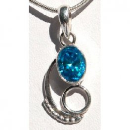 Spiral Pendent Blue Topaz SP-2006Z Spiral Pendent Blue Topaz SP-2006Z