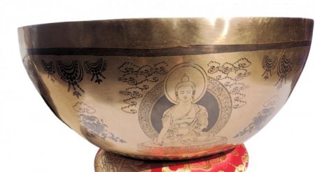 Fine Buddha Carving singing bowl SBT-2050