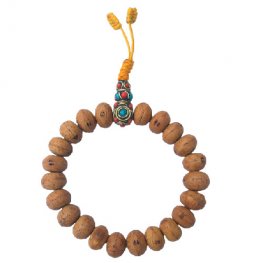 Bodhi Seed Adjustable Wrist Mala Natural MB-101 Bodhi Seed Adjustable Wrist Mala Natural MB-101