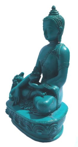 Medicine Buddha Turquoise 6" tall RB-859T Medicine Buddha Turquoise 6" tall RB-859T