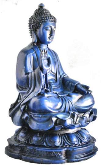 Large Buddha on Lotus Lapis looking RB-800L