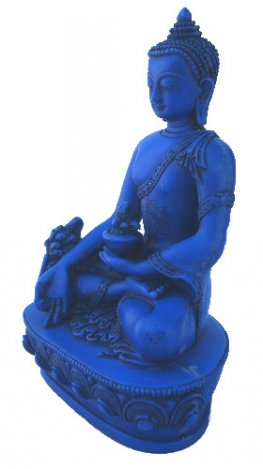 Medicine Buddha Blue 6" tall RB-859L Medicine Buddha Blue 6" tall RB-859L