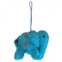 FD-40C Elephant Ornament Blue FD-40C Elephant Ornament Blue
