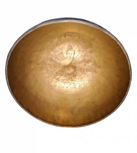 Meditating Buddha Singing bowl 12 inches OK-01