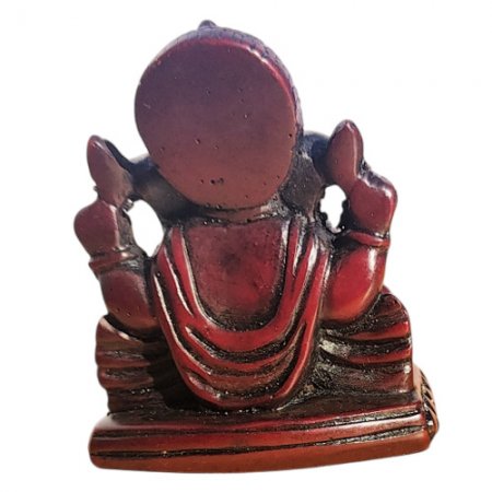 Small Red Sitting Ganesh Statue for home, Alter RG-090R