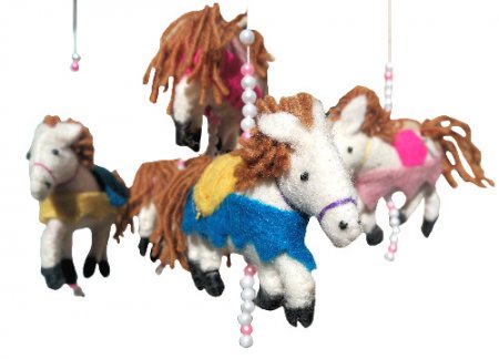 Horse Mobile for baby, Nursery