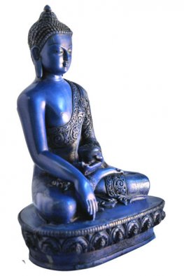 Large Earth Touching Buddha Blue RB-845L Large Earth Touching Buddha Blue RB-845L