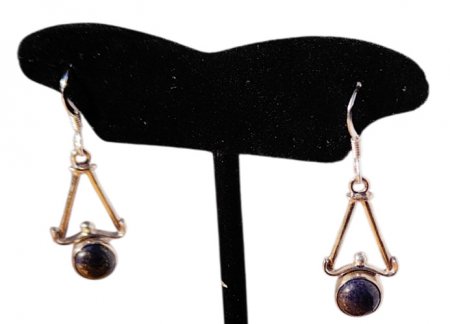 Sterling Silver Lapis Lazuli Tea drop Earring