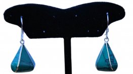 Triangle Earring Turquoise Stone PE-1155E Triangle Earring Turquoise Stone PE-1155E