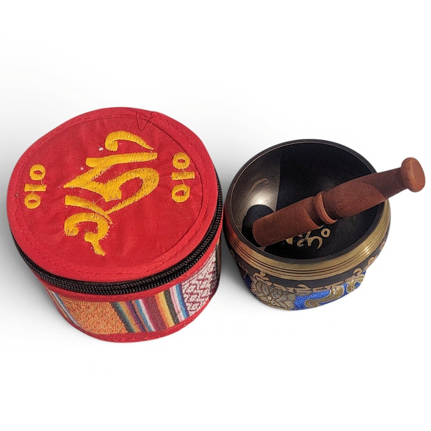 Handcrafted Tibetan Singing Bowl Set with Cushion and Striker |Sound Bowl for Meditation, Yoga, Mindfulness, Chakra Healing , Spiritual Gift