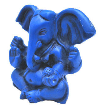 Ganesh with Big Ear Blue Lapis looking      RG-060L