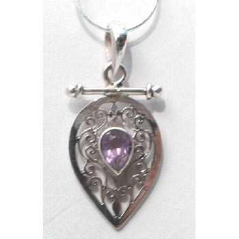 Sterling silver Jali pendent with Moon stone   RPP2010M