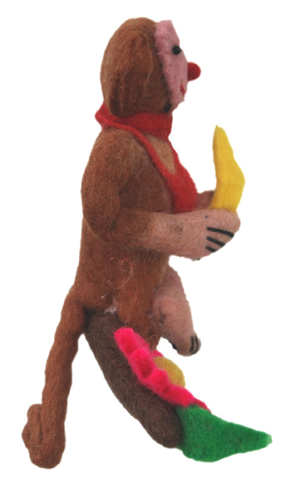 Monkey Eating Banana on the branch     FH-185