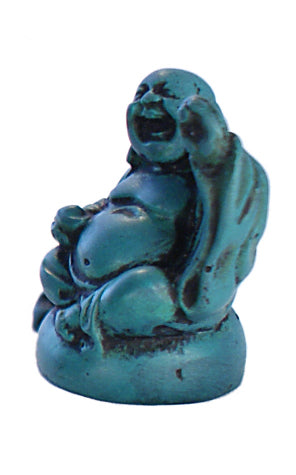 Turquoise small Blessing Laughing Buddha  RN-133B