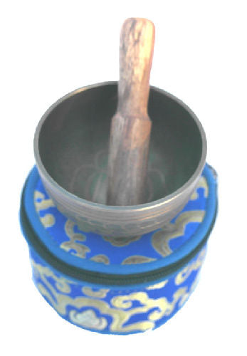 Meditation singing bowl w-silk pouch 3"             SB-815